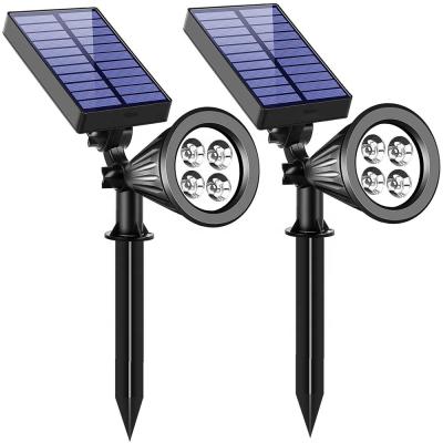 China IP65 Solar LANDSCAPE Flood Lights 2 in 1 Adjustable Yard LED Outdoor Solar Garden Light for sale