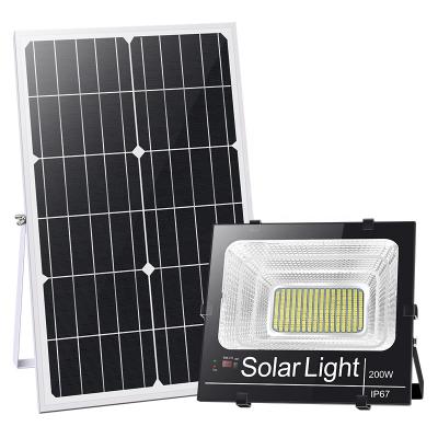 China 200W LANDSCAPE Super Bright IP67 Flood Lights Solar Outdoor Street Light With Digital Display for sale