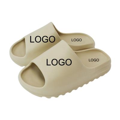 China Fashion Trend Custom Logo Designer Blank Kids Adult Slippers Eva Colorful Red Nude Slide Shoes For Women Men for sale