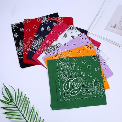 China 12 PCS Pack Cotton Square Bandanas Bandanas Paisley Original Multifunctional Head Scarf 100% Head Wrap Headwear for sale