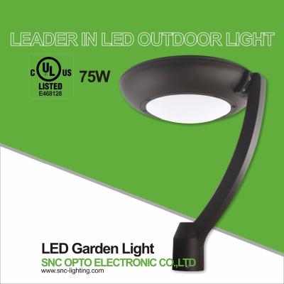 China Outdoor Soft and uniform light SNC 75w led post top garden light IP65 UL cUL listed 5 years warranty 2700-6500K for sale