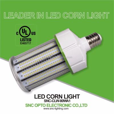 China Post Light SNC UL E39 80w LED Corn Top Bulb Light With 5 Years Warranty for sale