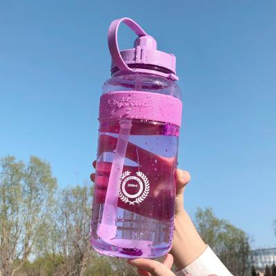 China 1L 1.5L 2L Large Sustainable Capacity Sports Portable Plastic Outdoor Camping Recycling Water Bottles Picnic Bicycle Drinking Bottles for sale