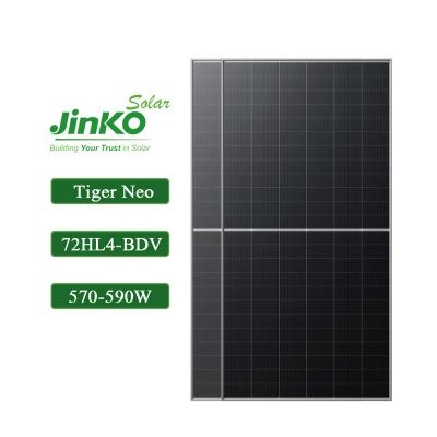 China Monocrystalline Silicon Good PV Panel Jinko Tiger Neo N-type 72HL4-BDV 570w 575w 580w 585w 590w Bifacial Module With Dual Glass Solar Panel From China for sale