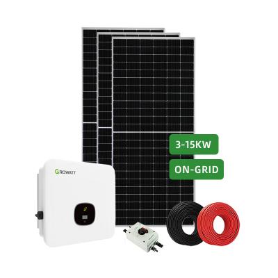 China Home 5KW Solar Power System On Grid Solar System 5000W Complete Solar System For Home for sale