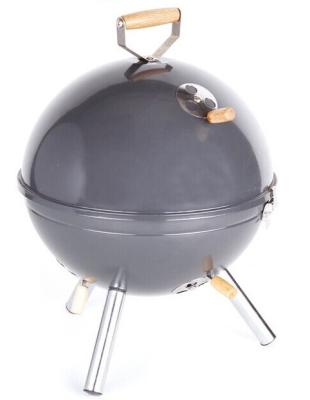 China Homemade Easily Assembled Mini Ball Shaped BBQ Smoker BBQ Charcoal BBQ Grill Charcoal Grill For Sale Churrasuqeira 14 inch for sale