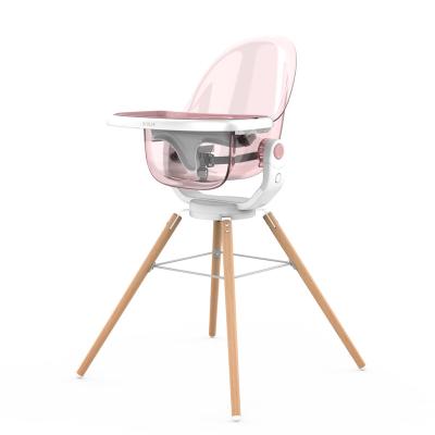 China Multifunctional Wood Material Kids Chair PC Referee PANEL Baby Feeding Seat With Swivel Function for sale