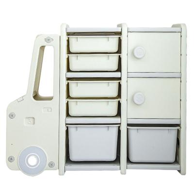 China Modern Children's Play Storage Rack Storage Cabinet Large Capacity Baby Toy Shelf Multi-Layer Shelf Finishing Cabinet for sale