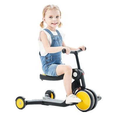 China ride on toy uonibabyfive-in-one multi-function children's scooter children's step balance sliding scooter balancing car for sale