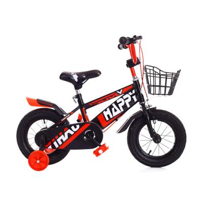 China 2021 New Children's Bicycle 12 Models Steel Front And Rear Pneumatic Tires With Auxiliary Wheels In Bright Colors for sale