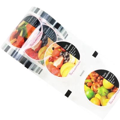 China Custom Logo Moisture Proof Printed Clear Plastic Coffee Milk Tea Cup Sealing Film Bubble Tea Packaging Film for sale