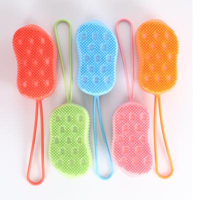 China Sustainable Bath Brush 20201 Loofah New Bath Sponge Silicone Sweeps Bath Towels Scrubbing Back for sale