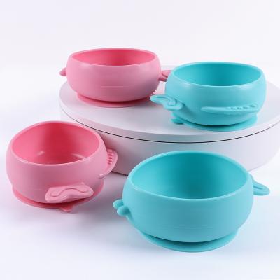 China Children's factory sells baby adsorbed silica gel bowl food grade production of anti - breaking tableware for sale