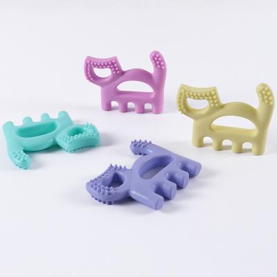 China Silicone Kids Grinding Eraser Toy Food Grade Silicone Tipped Non-Toxic Soft Baby Teething Toys Silicone for sale