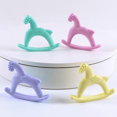 China Wholesale Safe Stop Infant Toddler Infant Thumb Silicone Finger Teether Chew Silicone Food Grade Baby Sucking Teether for sale