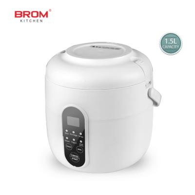 China Automatic Cooking Kitchen Cooking Korea Japan Electric Luxury Portable 1.5l Rice Cooker Oatmeal Pot Aluminum Mini Soup Maker Multicooker for sale