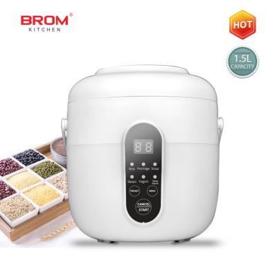 China Low Power Consumption 1.5L Non Portable Mini Smart Electric Multi Function Travel OEM Baby Stick Plastic Housing Portable Rice Cooker for sale