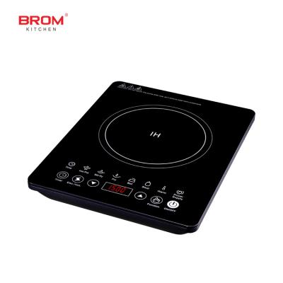 China Eco-friendly Black Multi Cooker Media 1 Burner Table Top Stove Electric Hob Single Hot Pot Electric Induction Cookers for sale