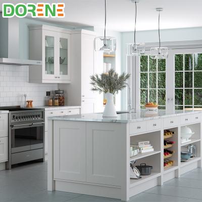 China Goods Dorene 2021 Shaker Style White Kitchen Cabinet using BLUM hardware for sale