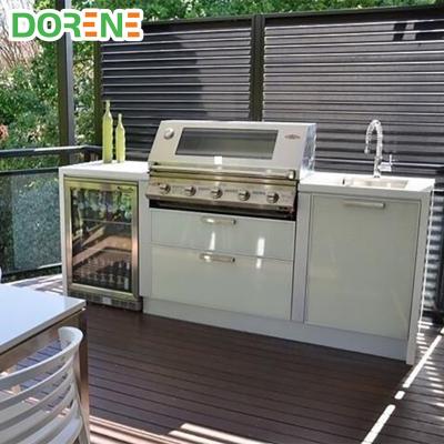 China Durable 2021 White Glass Outdoor Dorene BBQ Buffets for sale