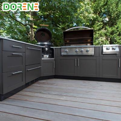 China Durable 2021 Dorene 316 Stainless Steel Outdoor Movable Kitchen For BBQ In Australia for sale