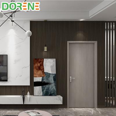 China 2021 Durable Dorene Quality Solid Wood Heat Insulation Grooved Wall Panel for sale