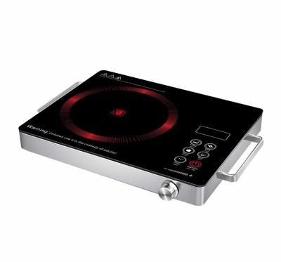 China Hotel Factory Wholesale Electric Ceramic Cooker Household Lightwave Cooker 2200w Touch Induction Cooker for sale