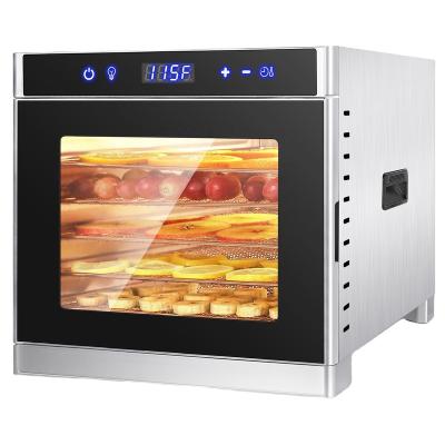 China Coffee Espresso Powder 8 Trays Automatic Food Dehydrator Machine Stainless Steel Food Dehydrator Vegetable Fruit Dryers Machine for sale