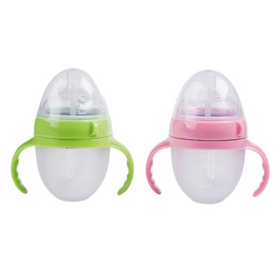 China Silicone 150ml 5oz BPA Food Grade Milk Bottle Baby Feeding Bottles Bpa Free Wide Neck Baby Feeding Bottles Feeder Free Wholesale Bottle for sale