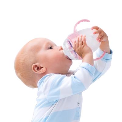 China BPA Free 2021 Newest Safety Food Grade Silicone Leak-Proof Infant Feeding Wide Neck Baby Bottle for sale