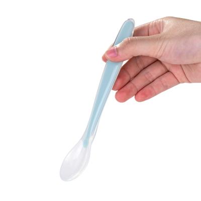 China BPA Free Silicone Spoon Baby Training Spoon Kids Set New Products Support YES Feeding Handle BPA Free Soft Baby Spoons 2022 Kids for sale