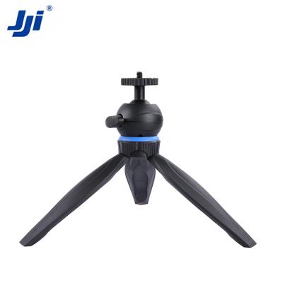 China PORTABLE Adjustable Height Mini Tripod Stand With 360 Degree Rotating Ball Head Mobile Phone Plastic Tripod For Mobile Phone Video for sale