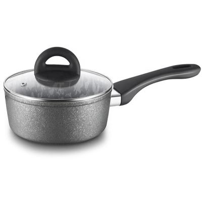 China Sustainable Forged Aluminum Non-Stick Ice Slot Cooking Pot With Lid for sale