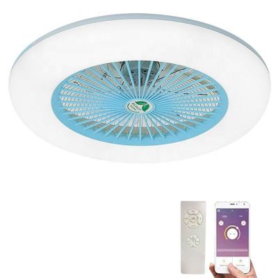 China Three-color Dimming CE Approved 3CCT Remote Control Modern Ceiling Fan Light for sale