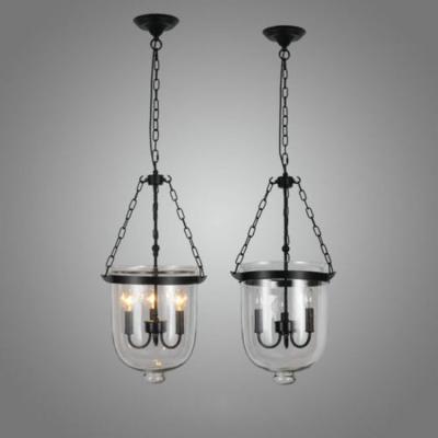 China American Retro Style Vintage Clear Glass Led Pendant Lamp Retro Industrial Loft Hanging Lamp for sale