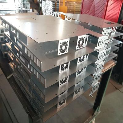 China Galvanized Sheet/Carbon Steel/Aluminum CNC Laser Cutting OEM Service Sheet Metal Frame Cover Fence Bending Box For Computer for sale