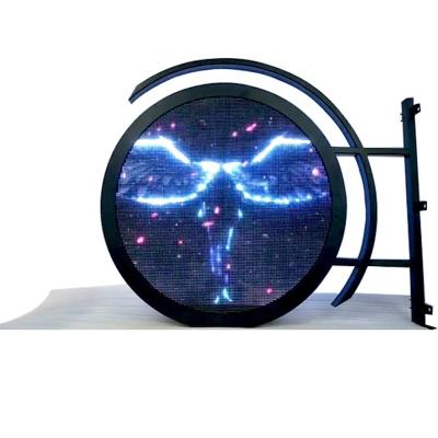 China Cecile Customized Outdoor Indoor P2 RGB Flexible Module Panel Edges Circular Led Screen Display Logo Advertising Round Display for sale