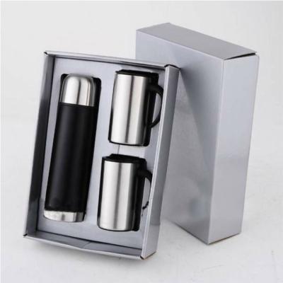 China Best Sustainable Drinkware Coffee Set Stainless Steel Thermos Set With Mugs for sale