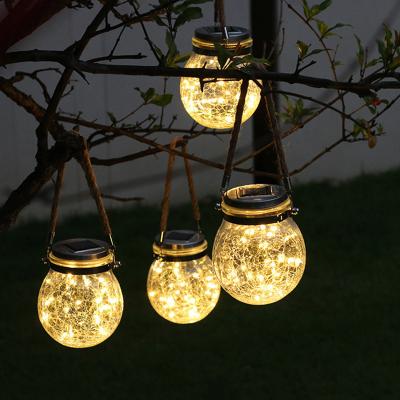 China Other Amazon Hot Sale Copper Wire Slit Waterproof Glass Mason Jar Lid Solar Light for Garden Patio Christmas Decoration for sale