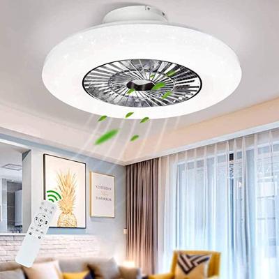 China 2021YQ01 Intelligent Suction Integrated Single Ceiling Household Electrified Dimming Ceiling Fan With Light for sale