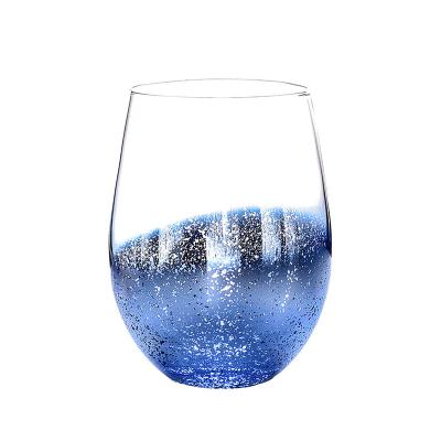 China Central Institute of Farm Statistics galvanized creative glass home rainbow starry sky mug for milk, tea glass cup for sale