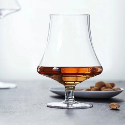 China Special Type 400ml Tasting Whiskey Smelling Lead Free Crystal Glass Cup Brandy Wine Glass Tumbler for sale