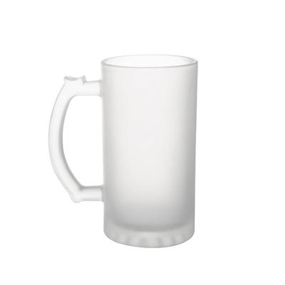 China Popular Selling Art Decor Hot Sale Supplier 16Oz Sublimation Creative Printing Glass Mugs for sale