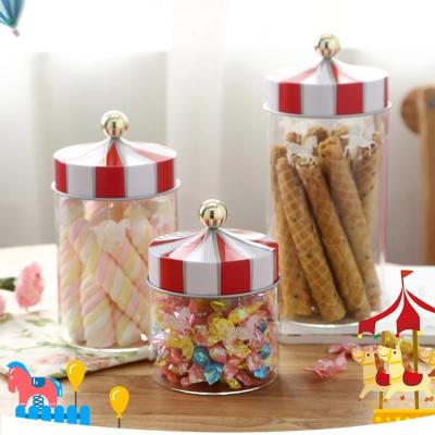 China Purchasing Viable Glass Jars Creative Sealed Clear Storage Jar Borosilicate Glass Household Candy Glass Storage Jar for sale