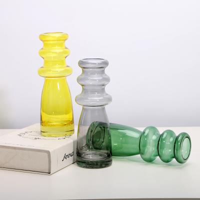 China High Quality Customized Home Glass Vase Decoration Multi Color Glass Vase Traditional Modern Glass Vase for sale