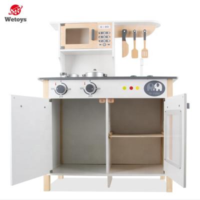 China 2021 Hot Selling Simulation Educational Toy Kitchen Toys Wooden Pretend For Kids Cooking Educational Toy, Kids Gift 2~5days 3years+ NC; ZHE for sale