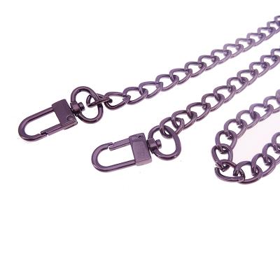 China Aluminum Purse Roller Chain With Swivel Hook , Roll Chain For Female Bag Purse Purse for sale