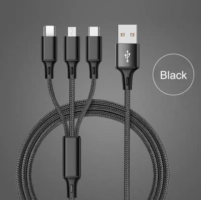 China 2022 Cheapest Mobile Phone Promotion 3 Multi In 1 Fast Charging USB Cable For Mobile Phones for sale