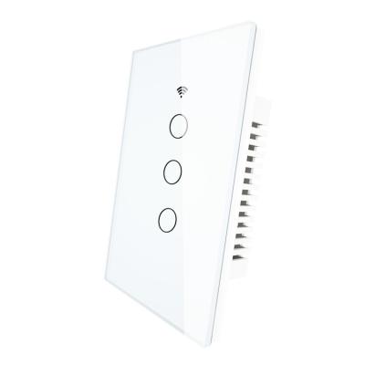 China Shuwei Smart Home ODM /OEM wifi alexa control touch lamp switch 2 band 1 way touch smart home switch WS-US4-RFW-W for sale