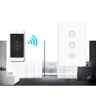 China ABS Flame Retardant CE Approved Tuya Life Smart Home Wifi Smart Curtain Switch for sale